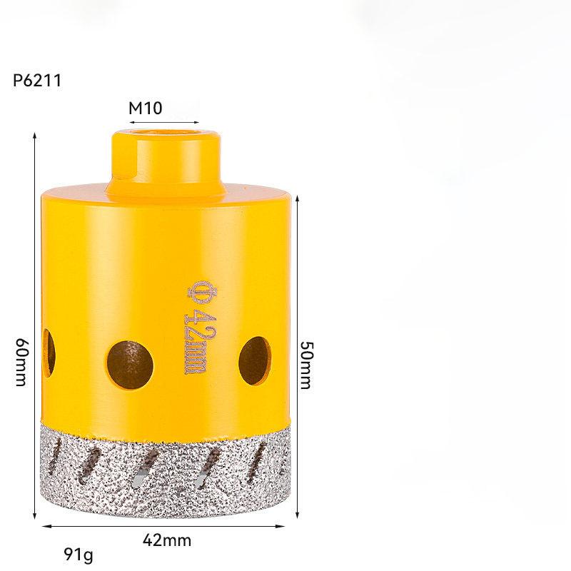 M10 Thread Angle Grinder Glass Ceramic Hole Opener Drill Bit 20-50mm Dry Vacuum Hand Grinder for Ceramic Tile Granite Marble
