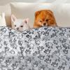Weiche, flauschige, hochwertige Haustierdecke, süßes Cartoon-Muster, Haustiermatte, warme und bequeme Decke für Katzen und Hunde