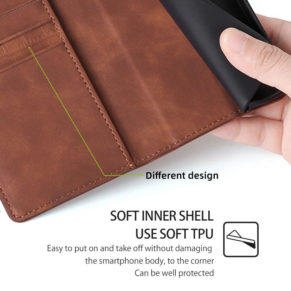 Für Samsung Galaxy Xcover7 Hülle Krokodiltextur Leder Brieftasche Handyhülle