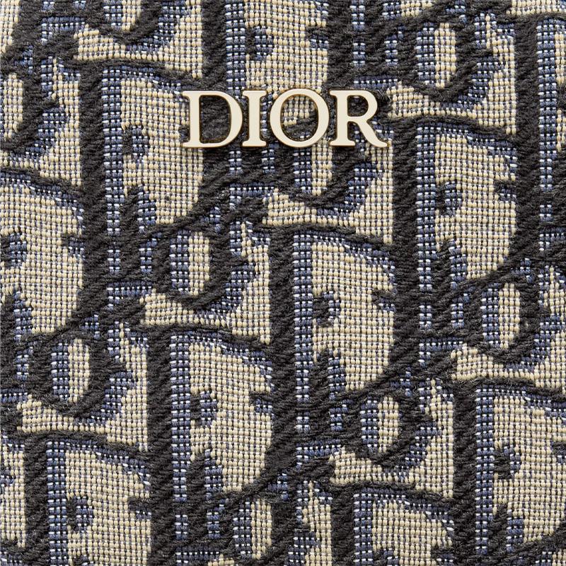 Dior Rider Oblique Classic Monogram Embroidered Leather Mini Backpack Kids Backpacks Beige Blue M1524STZL-M928