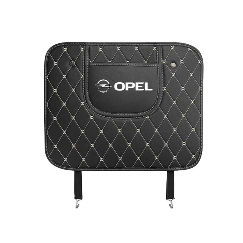 

PU Leather Car Seat Back Anti-Kick Pad Protector Cover For Opel Astra Grandland Corsa Mokka Frontera Insignia Zafira Vivaro Karl