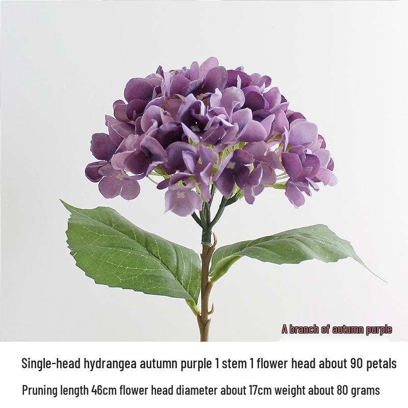 Silk Hydrangea Flowers - Decorative Artificial Ornaments for Weddings, Available in 24 Colors
