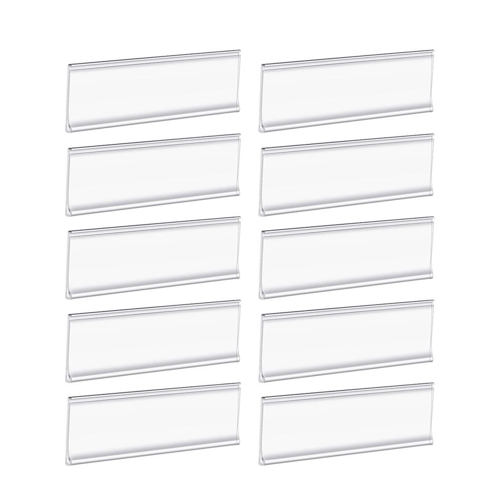 10pcs PVC Material Self-adhesive Shelf Label Transparent Classification Label  Retail Display