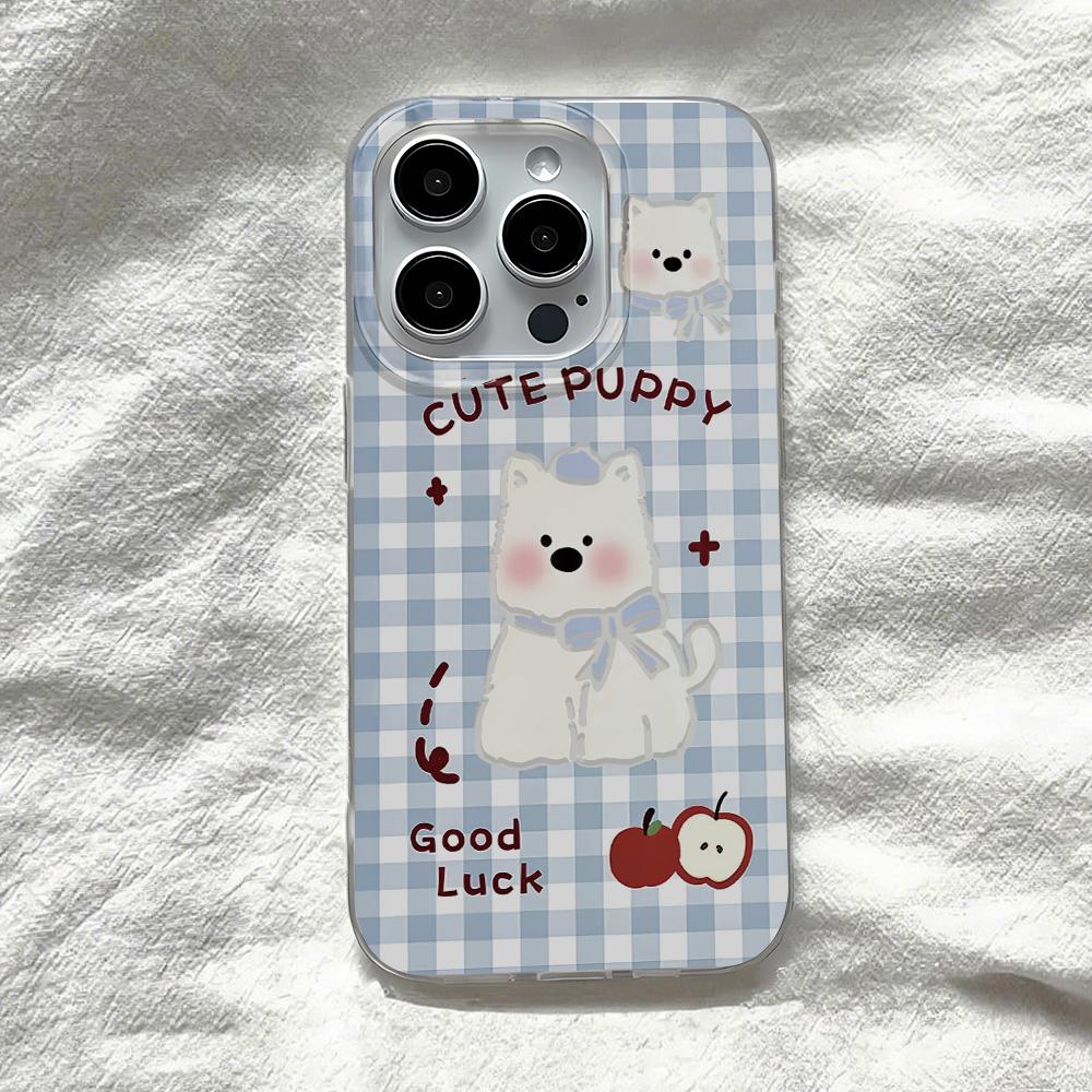 Painted Phone Case for iPhone 12 13 15 16 iPhone 16 12 13 14 15 Pro  14 15 16 Pro Max Coverage Shockproof Anti-Fingerprint Fresh Style Protective Case