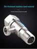 304 Stainless Steel Angle Valve for Cold/Hot Water, Universal 4-Point Household Stop Valve for Water Heaters and Toilets