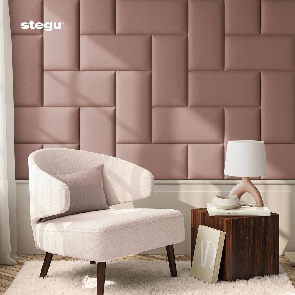 Panel tapicerowany wezgłowie Duo PP Linora Peony różowy 60x30 cm 1szt