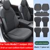 Per Nuova Tesla ModelY Juniper 2025 Cuscino Sedile in PU Perforato Traspirante Universale Divisibile Protezione Sedile Auto Accessori Interni