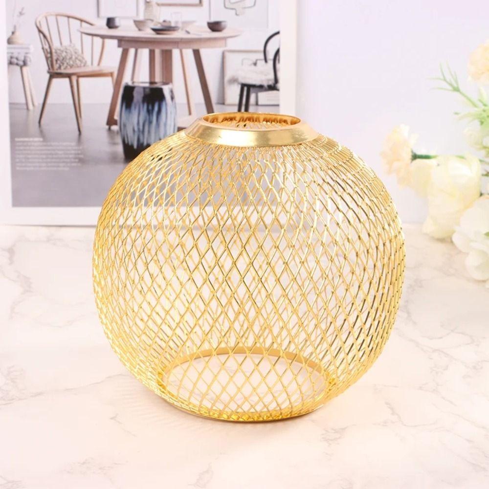 Eisen Pendelleuchten Lampenschirm Ausgehöhlter Kronleuchter Lampenschirm Muschel Lampenabdeckungen Restaurant