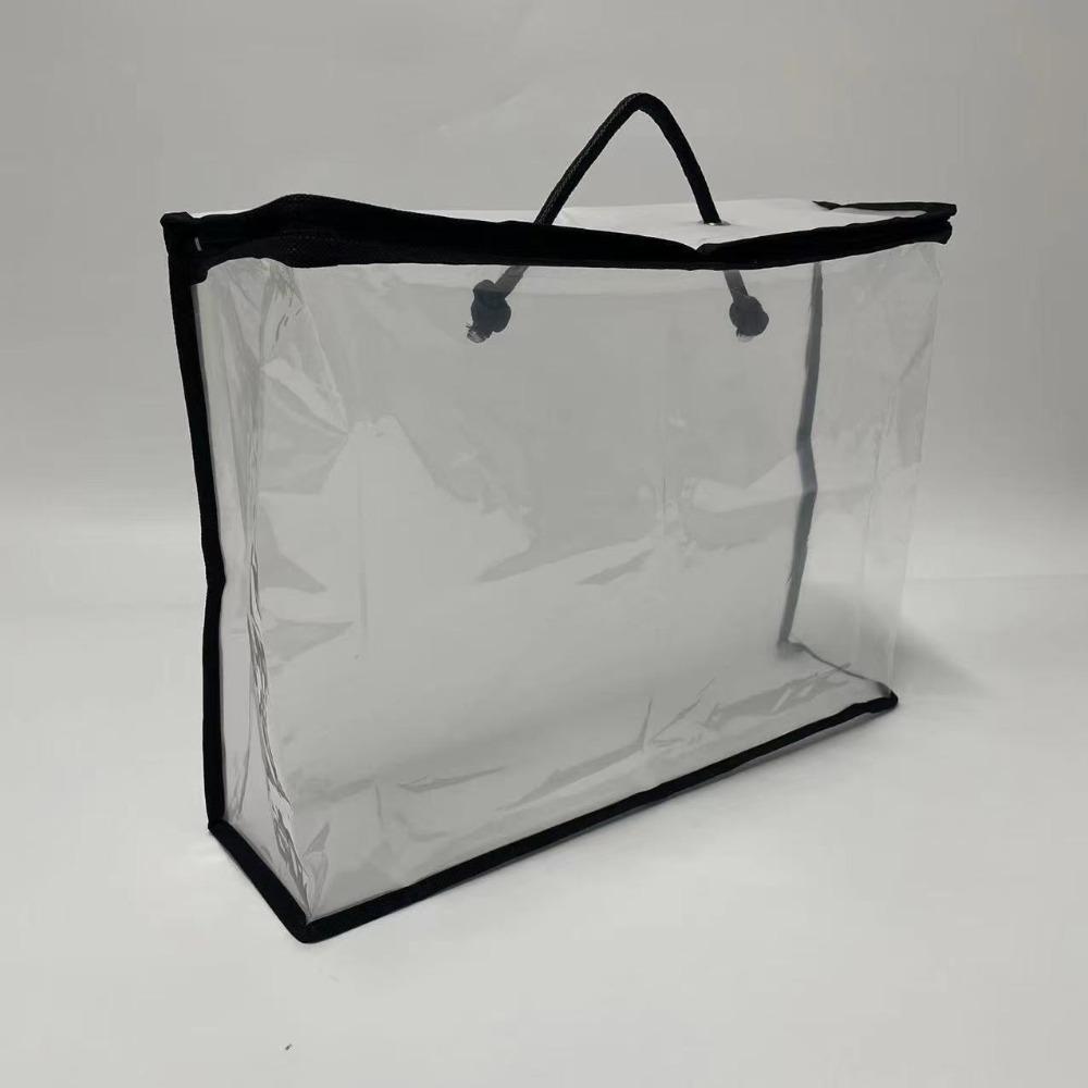 Transparent Bed Sheet Organiser Pouch Reusable Tote Bag Quilt Storage Bag  for Pillow Blanket