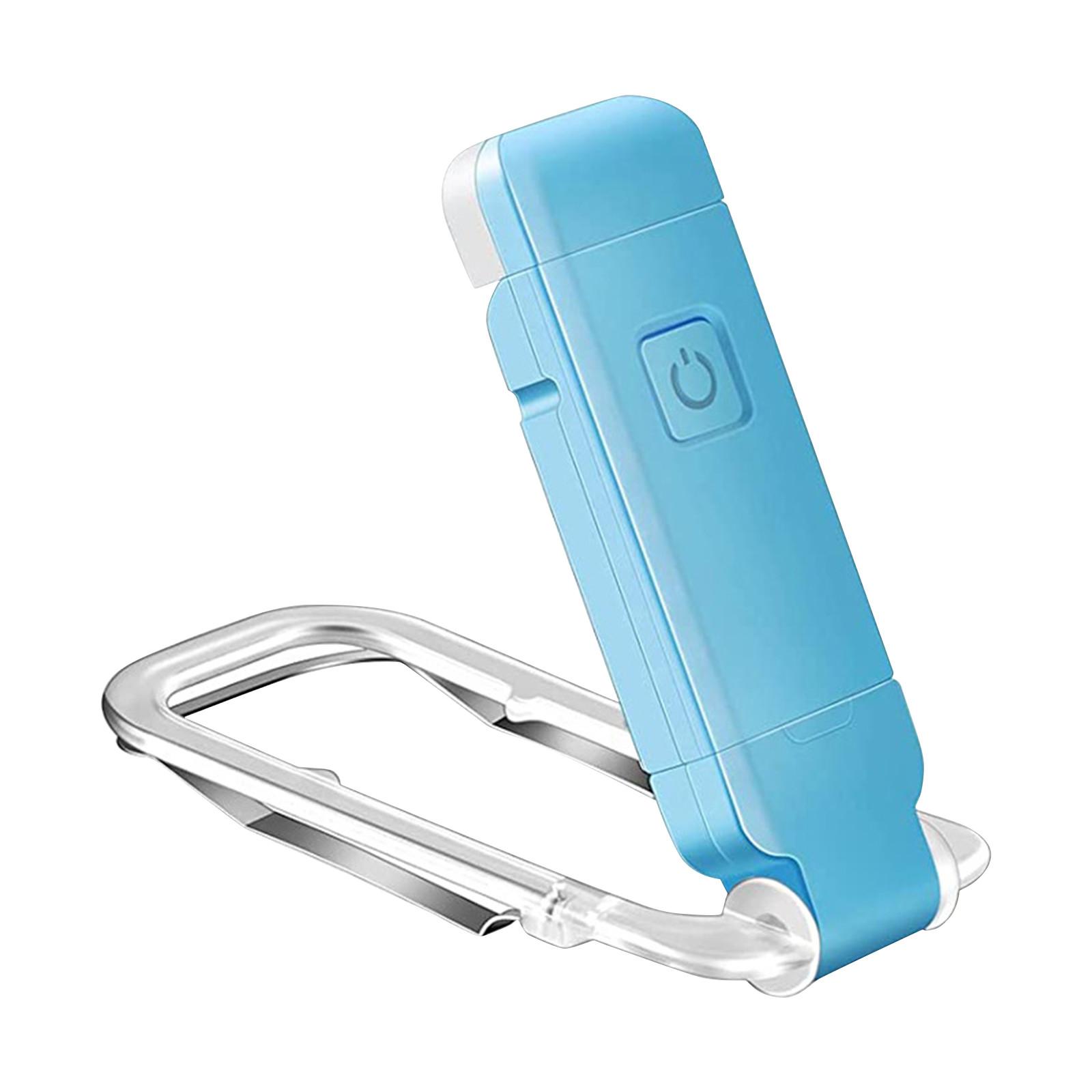 

Перезаряжаемая лампа для чтения книг, теплый белый свет, регулируемая яркость, светодиодные пристегивающиеся лампы для чтения в постели, автомобильная лампа для чтения для детей, книжные черви One Size синий