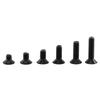 M3 Black Alloy Steel Hex Socket Screws Bolt With Hex Nuts Washers Assortted Set(Flat head)