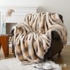 High End Imitation Fox Blanket Minimalist Ins Style Faux Leather Blanket PV Velvet Blanket Bed End Blanket