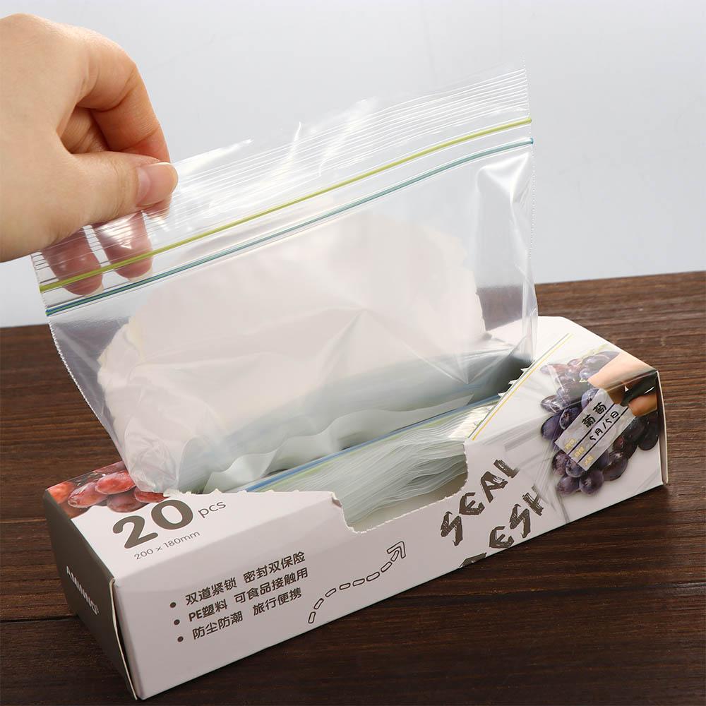 Zipper Kitchen Freezing Sealed Storage Bags Fridge Organizer Keeping-fresh Bag Food Container