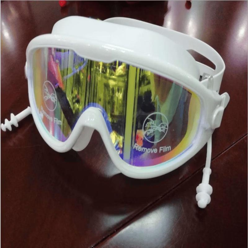 Yuzhan Large Frame Swimming Goggles with Integrated Earplugs
