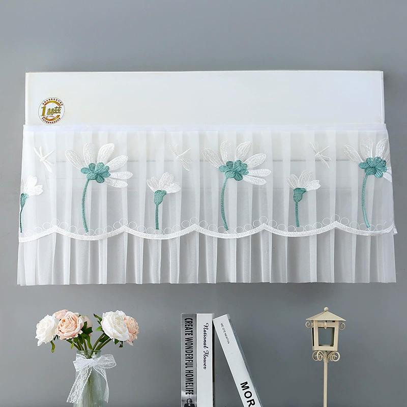 1PC Air Conditioner Washable Wall Mounted Hanging Prevent Direct Blowing Textil Protective Bag Dust Cover Wind Shield Curtain