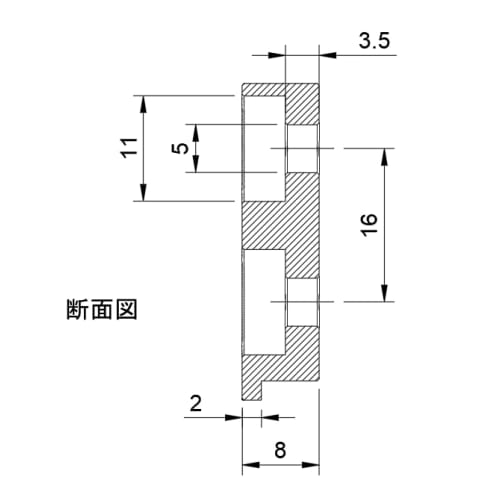 Male fittings for one-touch tool holders, compatible with slim holders (machined aluminum, 2 pieces)