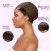 Female Headband Wig Cap Lace Wig Cap For Wig Making U Part Wig Caps Non Slip With Adjustable Velcro Velvet Wig Grip To Wear Wig