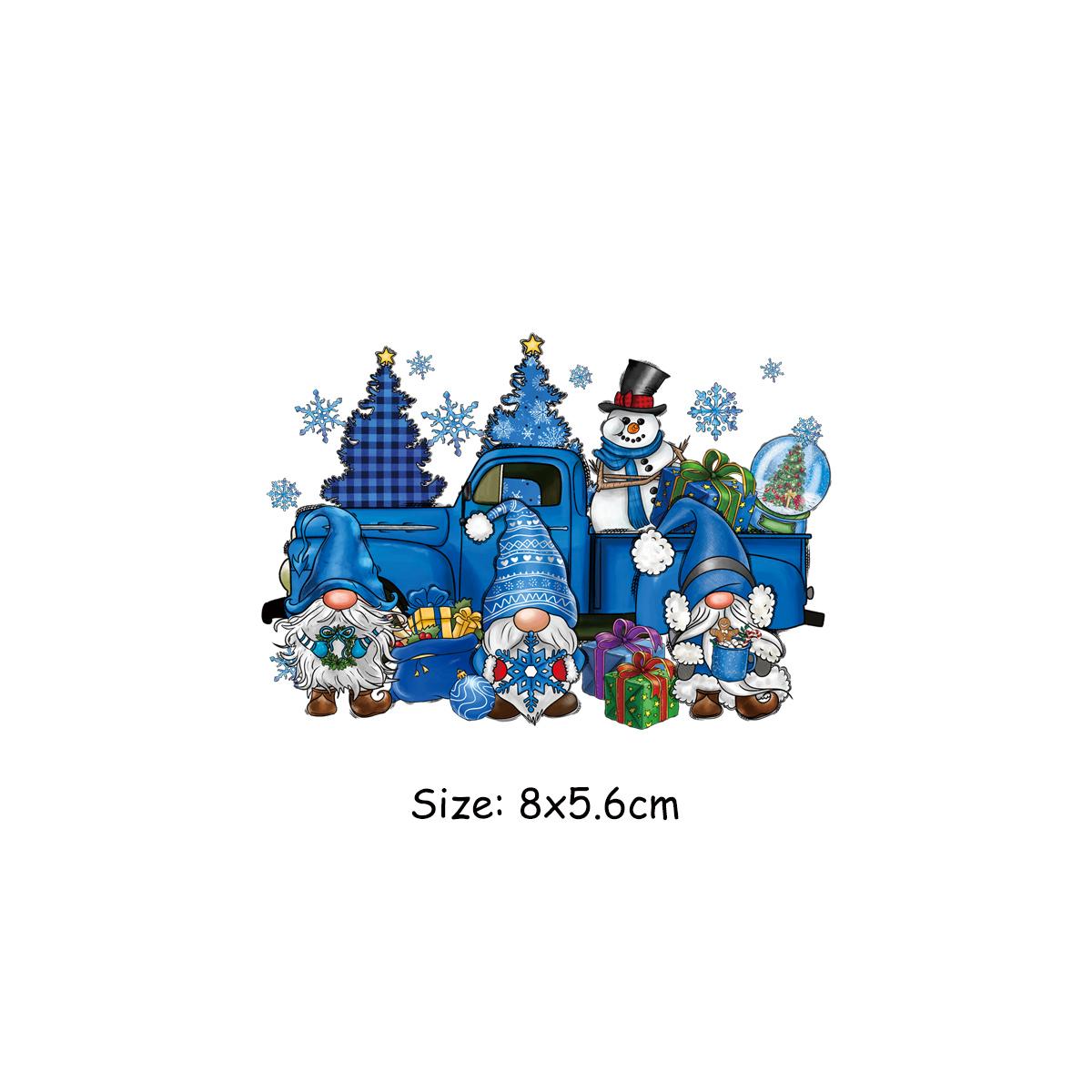 

Зимние машинки Снеговик Нашивки Наклейки Товары для рукоделия Толстовки Топы Самодельные моющиеся виниловые термопечати Нашивки для одежды