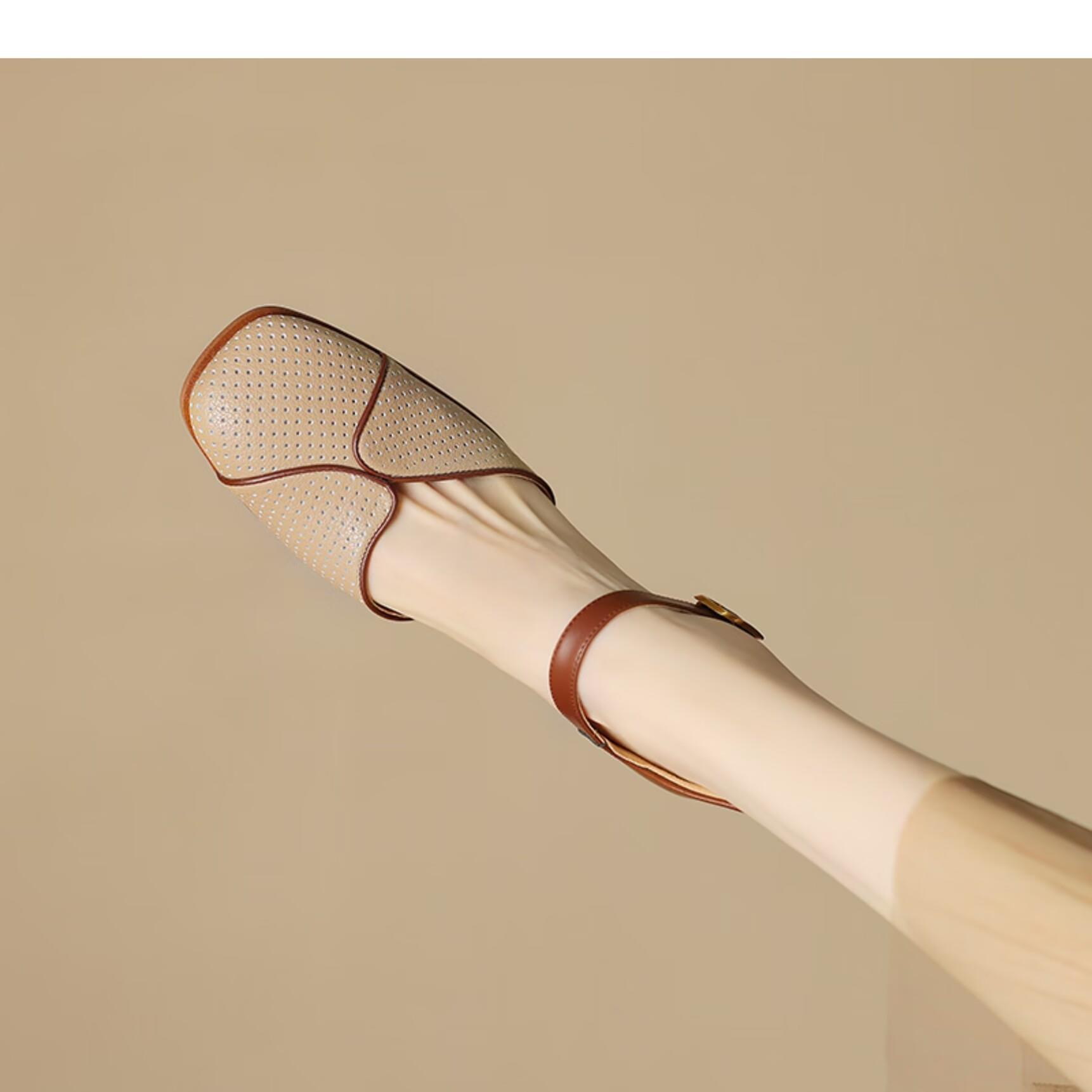 

Летние модные новые квадратные босоножки Bowhead с выемкой, женские туфли на среднем каблуке, дышащие, на высоком каблуке 39 абрикосовый