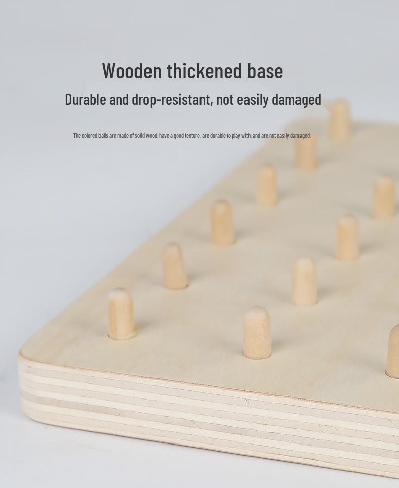 Montessori Shape-Changing Pegboard Puzzle for Kids