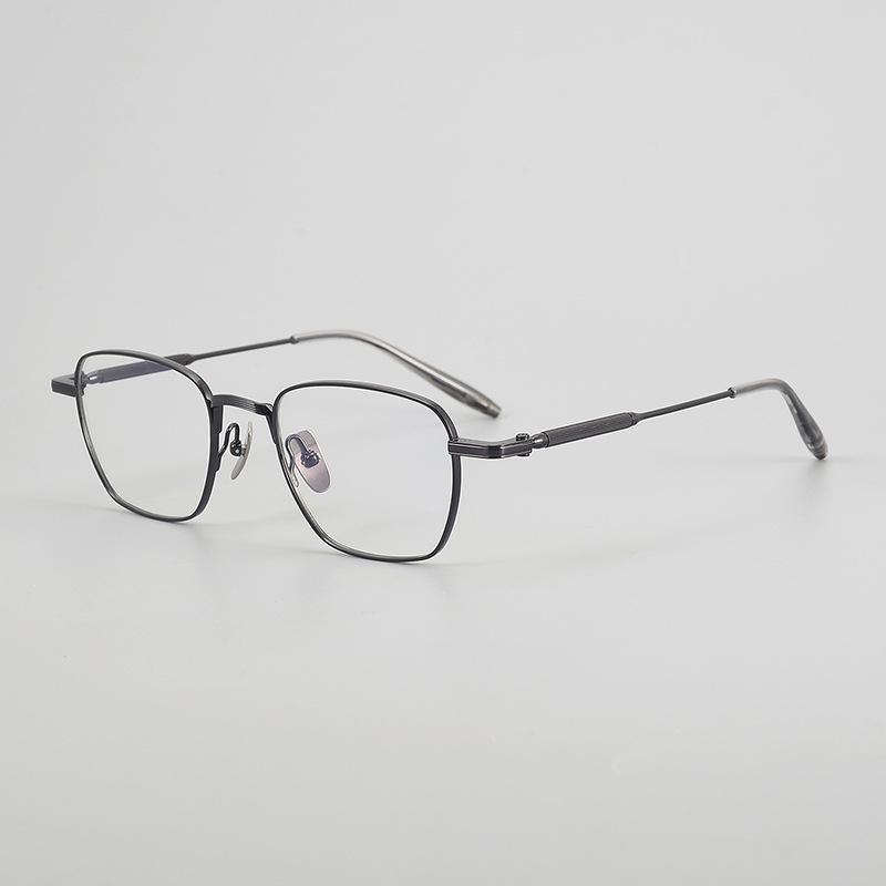 Rame de ochelari noi unisex geometrice pătrate poligonale titan pur ușoare stil vintage ochelari de vedere cu dioptrii ochelari de titan