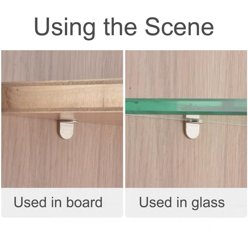 20 Stück Regalträgerbolzen, Stifte, Stecker, 5 mm, L-förmig, Schranktrenner, feste Halterung für Holz- und Glasplatten, Möbelhalterung