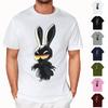 Easter - Men's Casual Baggy Bunny  Print T-shirt Round Neck Pull-over Short-sleeved Top