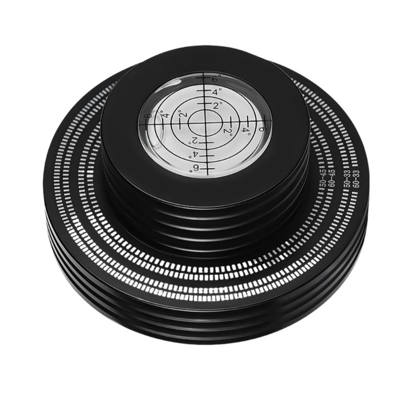 AntiSlip 50/60Hz Record Stabilizer Record Weight With Integrated Bubble Level For Improved Music Performances Quality