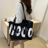 Simple and Fashionable Summer New Style Simple and Fashionable Tote Bag Casual Large Capacity Shopping Bag Commuting Bag