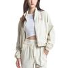 MLB Soft Short Loose Comfortable Quick-Dry Jacket Women jackets Light-Cream 3FWJV0144-50CRD