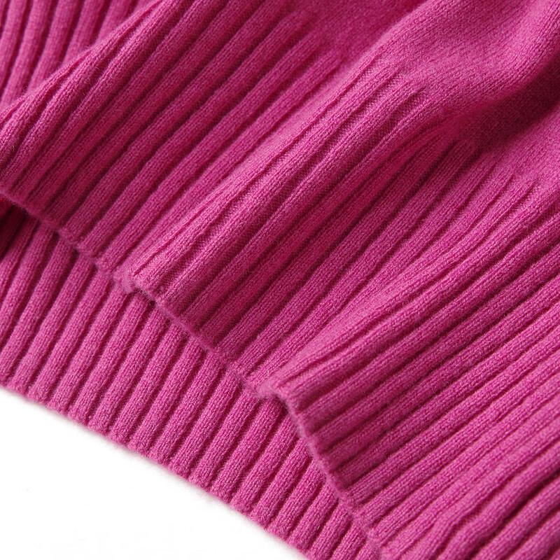 Srcr Women's Pure Wool Embroidered Mid-Sleeve Sweater