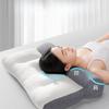 Zoned Sleep-Assisting Pillow, Cervical Reverse Traction Pillow, Soy Fiber Neck Support Pillow Core, Knitted Household Pillow for Student Dormitory