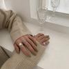 Retro Glänzend Herz Offener Ring Damen Einfach INS Trend Persönlichkeit Verstellbar Geometrisch Party & Täglicher Ring