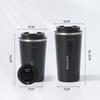 Insulated Stainless Steel Coffee Cup with Smart Temperature Display and Lid - Portable Gift for Men and Women