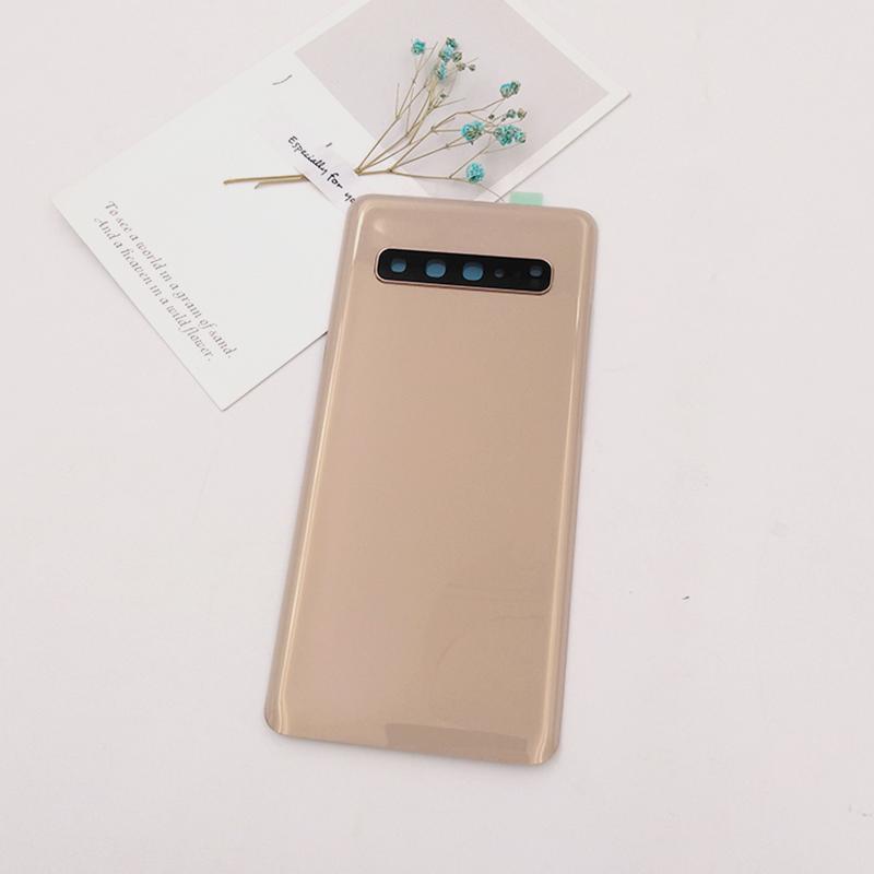 Originale Rückseite für Samsung Galaxy S10 5G SM-G973F Akkuabdeckung Gehäusepanel Reparaturteile & Kameralinsenrahmen