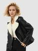 Winter Fashion Overcoat Thick Fur One-Piece Large Size Jacket Women's Leather Coat Custom