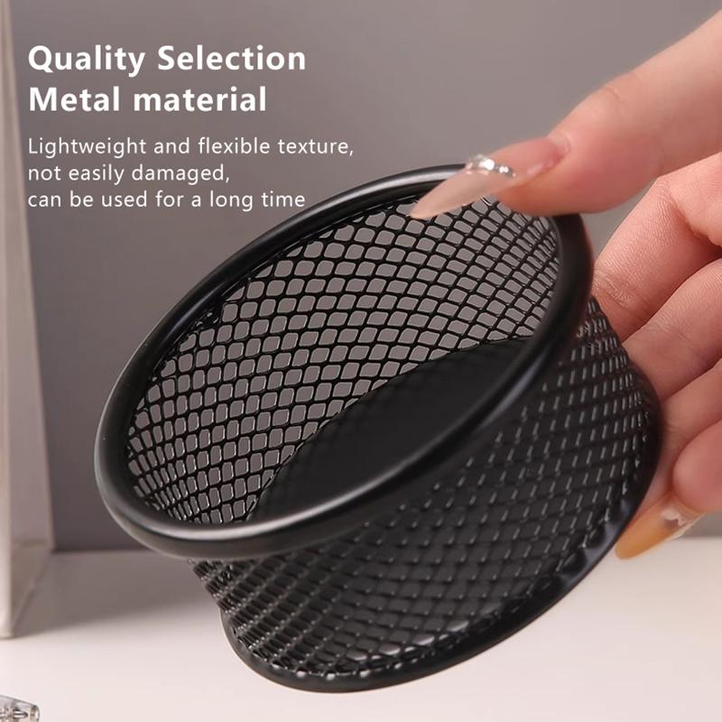 Metal Paperclip Storage Box Round Pin And Thumbtack Storage Box For Office Use