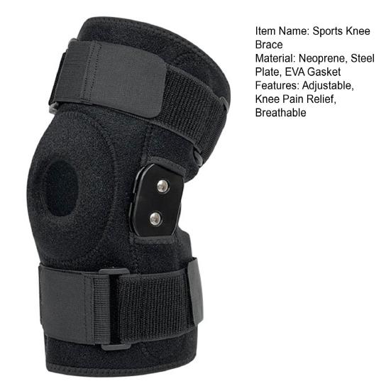 Men Women Knee Support Brace, Adjustable Compression Sleeve for Arthritis, Meniscus Tear, Knee Pain Relief Wrap for Sports, Running, Basketball