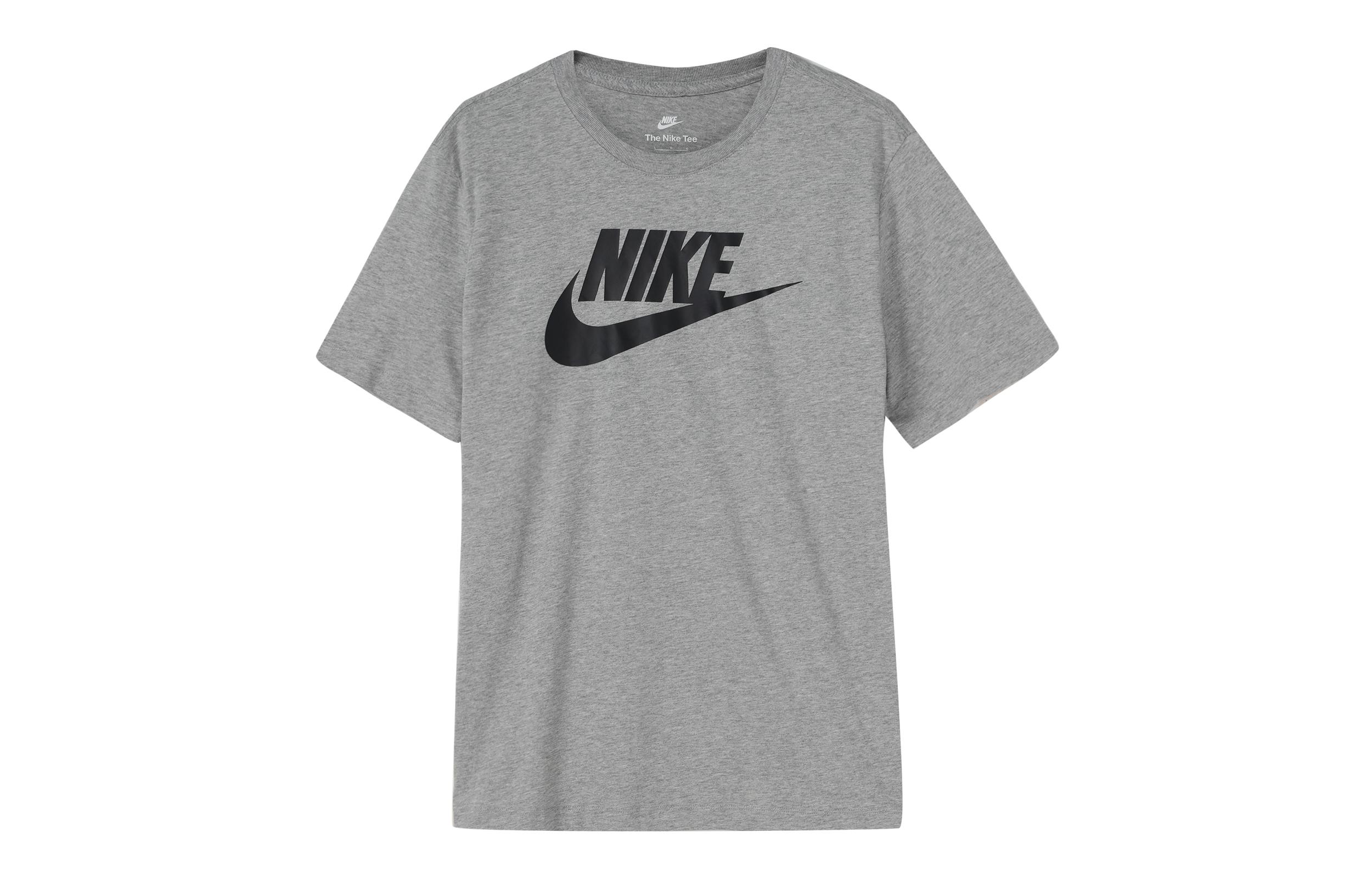 Nike T Shirts Men s Gray Crew Neck Moderate Straight Fit BV0629-063 M