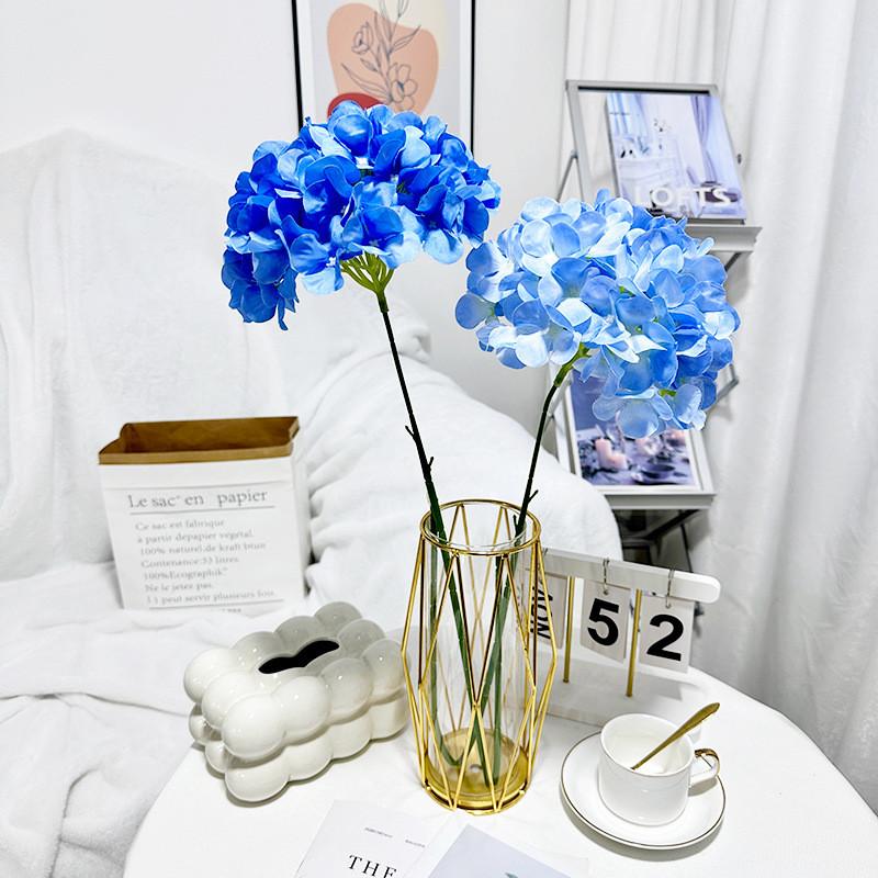 Multi Colored Simulated Hydrangeamacrophylla Artificial Bouquet For Decor Indoor