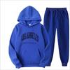 Europäische und amerikanische Herrenmode Frühling und Herbst Kapuzenpullover einfarbig Pullover-Anzug Herren Sport- und Freizeitanzug Herren-Kapuzenpullover