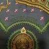 Used HERMES Herms Carr 90 Sitting on the Cover Silk Large Scarf