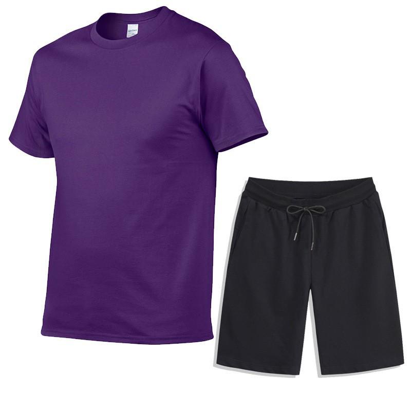 Herren Sommer Sport Freizeit Set: T-Shirt & Shorts für Fitness & Laufen