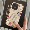 INS Cool Flower Lavender Luxury Lichee leather pattern Phone Case For iPhone 17 16 15 14 13 12 11 Air Pro Max Plus X XR XSMax