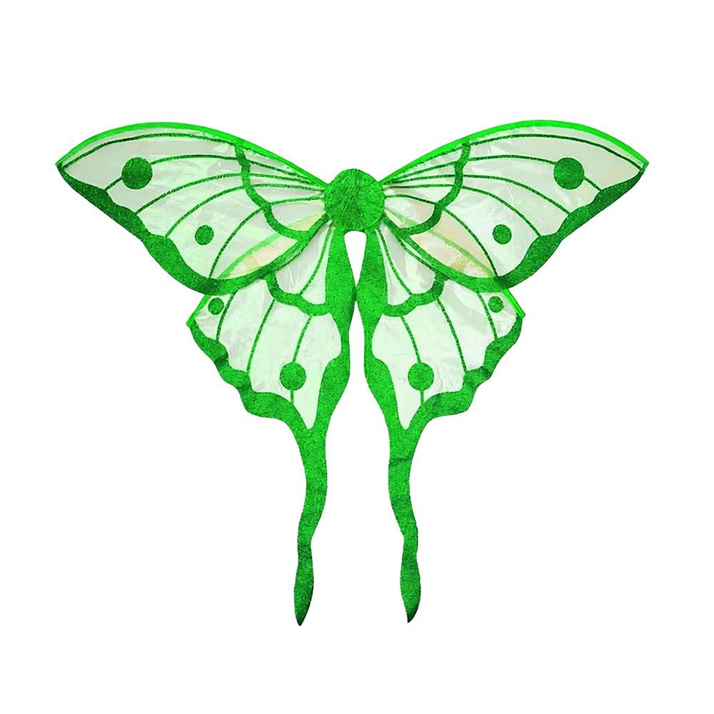 Фантазийные Сверкающие Крылья Феи Двухцветные Крылья Ангела Принцессы Цветочные Разноцветные Крылья для Костюма для Женщин Девочек