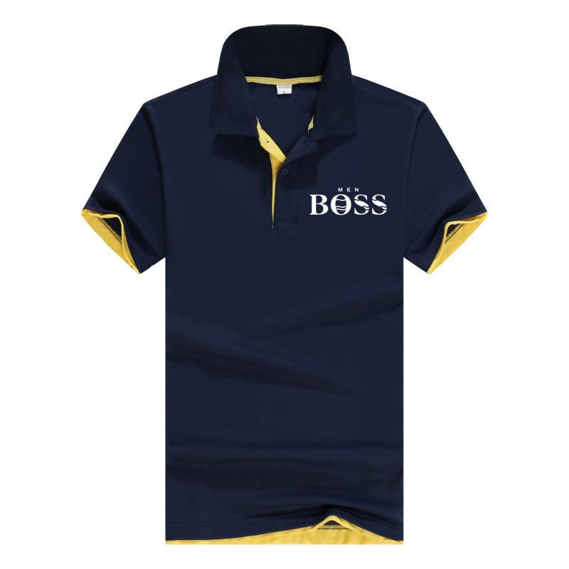boss short-sleeved business polo shirt 