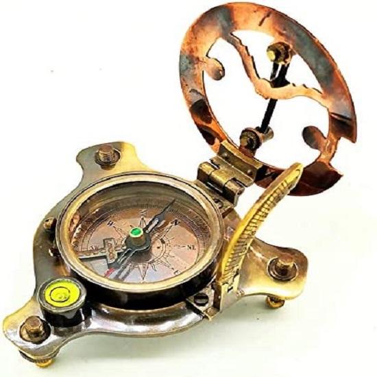 Sonnenuhr Kompass Vintage nautischen West London antike 2,5" Sonnenuhr