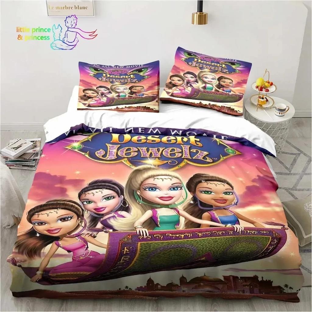 Cartoon Bratz Doll 3D Print Bedding Set Single Twin Full Queen King Size Bed Set Adult Kid Girls Bedroom Bedding Gift