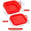 Odorless Silicone Air Fryer Liner: Square, Thick, Foldable Baking Tray