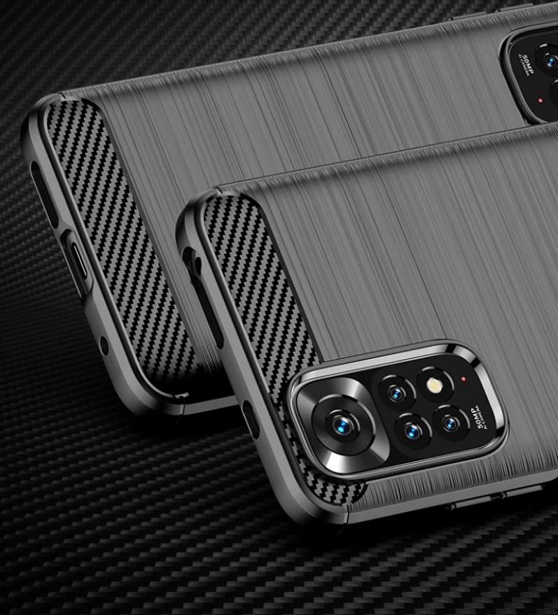 CARBON CASE for REDMI NOTE 11 PRO 5G BLACK BACK HOLDER CARBON + GLASS
